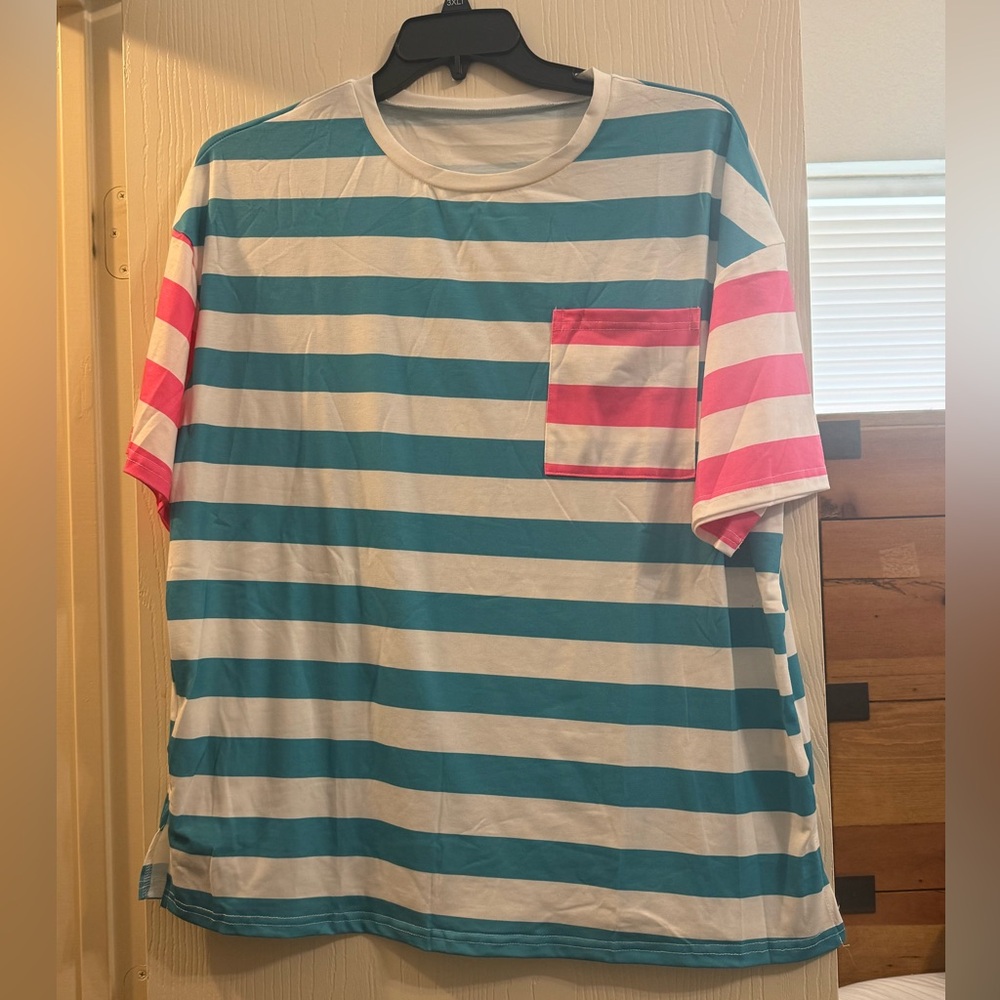 Striped pocket tee